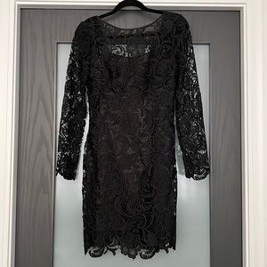 Black lace dress